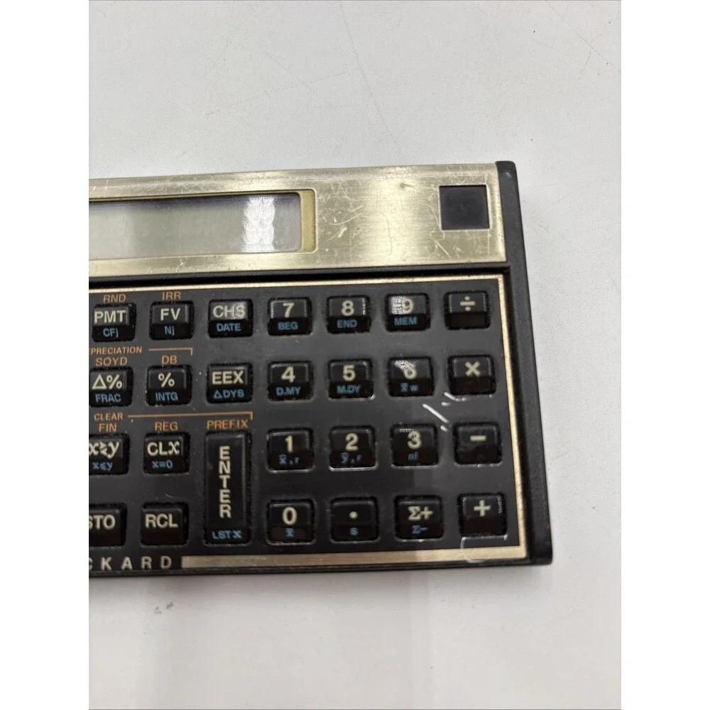 Vintage 1986 HP 12C Financial Calculator - MADE IN USA -